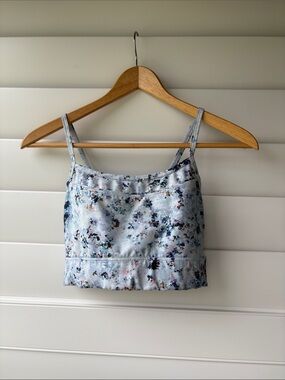 GAP Light Blue Floral Sports Bra